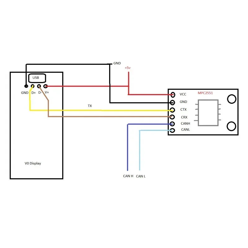 MCP2551 CANBUS Wire Feeding Module For VORON PCB Series 3D Printer Accessories