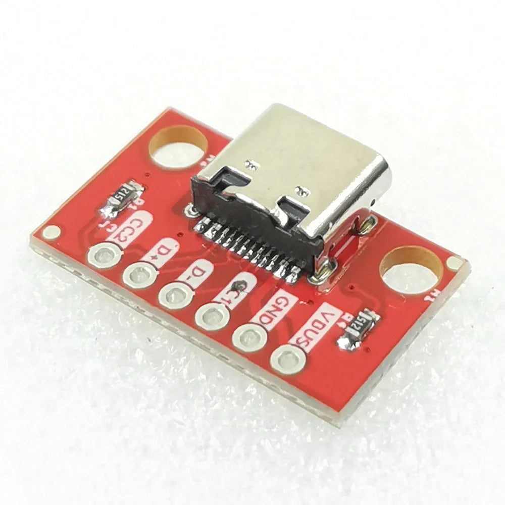 USB 3.1 TYPE C Female Test Board USB3.1 Type-C 16P to 2.54 High Current Power Adapter Board Module Converter Connector