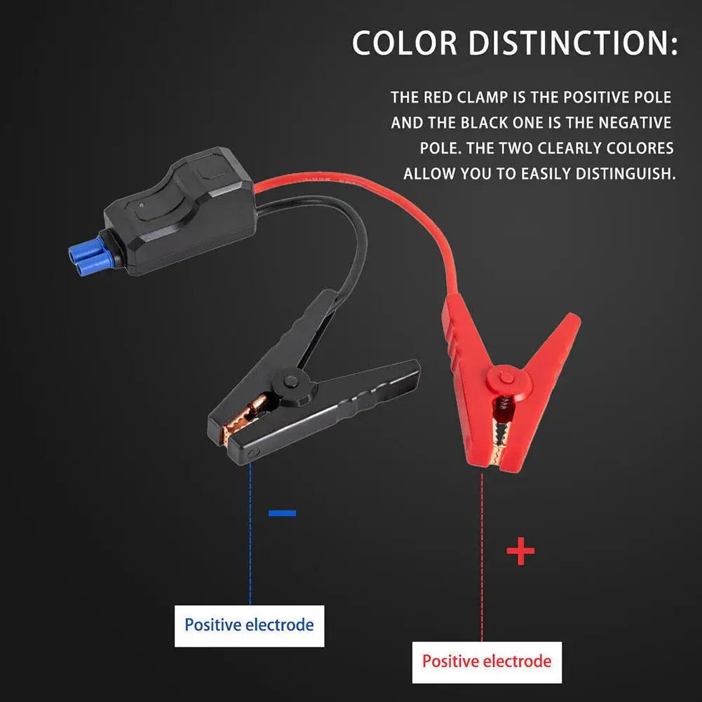 Car Emergency Power Relay Battery Jump Cable Connection Cable Jumper Car Connector Accessories Crocodile Clip Line Automoti C9N3