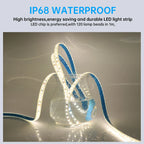 12V 24V 5m 10m 20m LED Strip Light IP68 Waterproof 2835 9 Colors Flexible Tape with 2pin Wire 120LED/m Bright Ribbon 0.5m 1m 2m