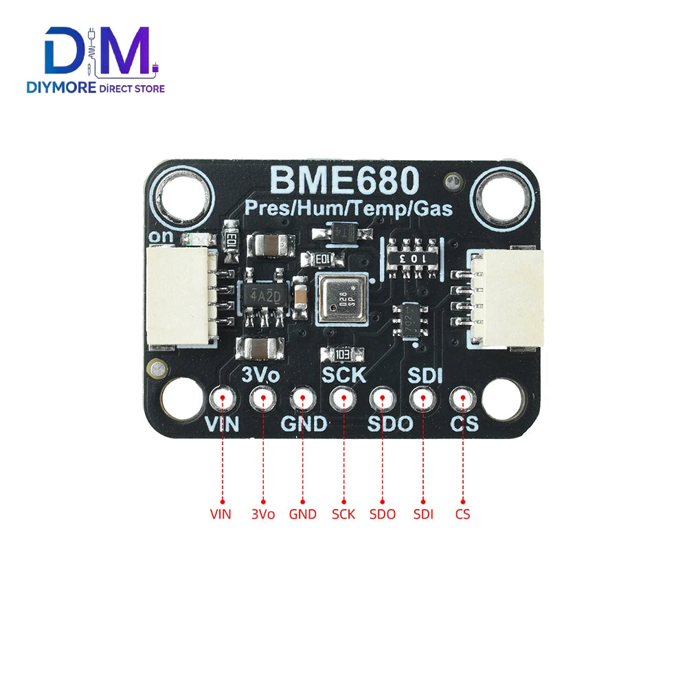 BME680 BME688 Temperature Humidity Pressure Air Quality Sensor Module STEMMA QT Qwiic I2C Interface Environment Monitor