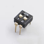 5-10PCS DIP Switch Toggle Switches 2.54mm 2P/3P/4P/5P/6P/8P/10P Black 2.54MM SMD Switch Gold Plated Pin