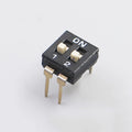 5-10PCS DIP Switch Toggle Switches 2.54mm 2P/3P/4P/5P/6P/8P/10P Black 2.54MM SMD Switch Gold Plated Pin