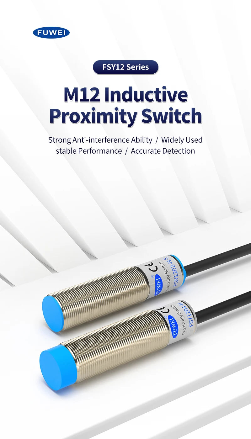FSY12 M12 round Capacitive Proximity Sensor Switch Non-contact Positioning Sensor for Industrial Use
