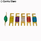 1-5pcs Mini 32V Auto Stereo Audio AFS Fuse 20A 30A 40A 50A 60A 70A 80A 100A 125A 150A 200A ANL Gold Plated Stud Car Fusibles