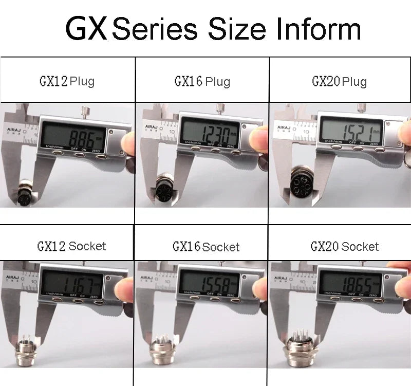 GX20 2 Side Female Plug Electrical Aviation Connector M20 2 3 4 5 6 7 8 9 10 12 14 15 Pin 1m 2m 3M Extension Cable customizable