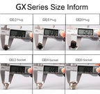 GX20 2 Female Plug To Male Dock Socket Electrical Aviation Connector 2 3 4 5 6 7 8 9 10 12 14 15Pin 1m 2m 3M Cable customizable