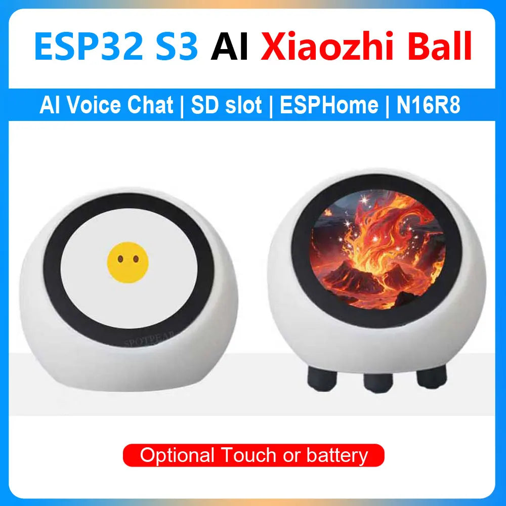 ESP32 S3 1.28inch N16R8 Development Board DeepSeek AI Voice Robot Smart home Assistant desktop trinket Mini TV weather station