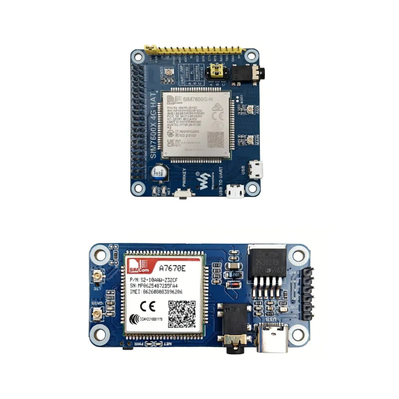 Raspberry Pi 4G HAT A7670E SIM7600G-H SIM7600CE SIM7600E SIM7600E-H LTE Expansion Board for LBS Positioning