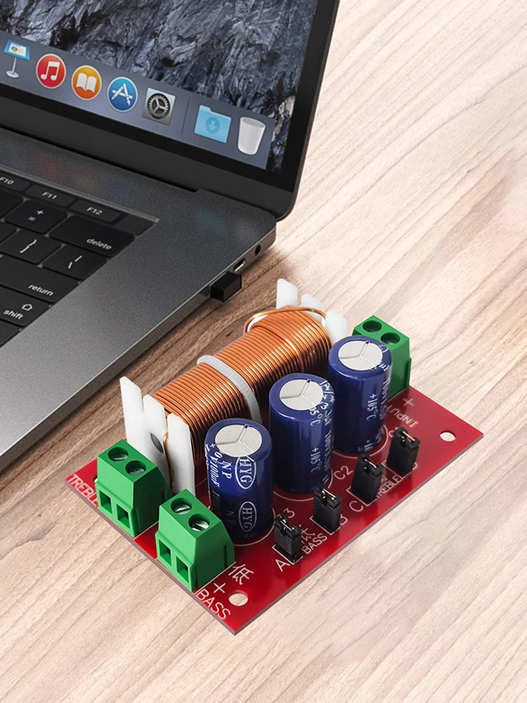 YLY-2088 2 Way Crossover Filters Module 400W Audio Speaker Frequency Divider Adjustable Full Range Treble Bass Welding Free