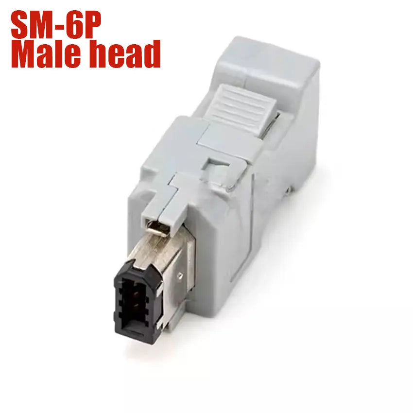 1/5/10pcs Male Female IEEE 1394 6 Pin Plug Socket SM-6E SM-6P Servo Connector Cross MOLEX 55100-0670 54280-0609 Wire Solder