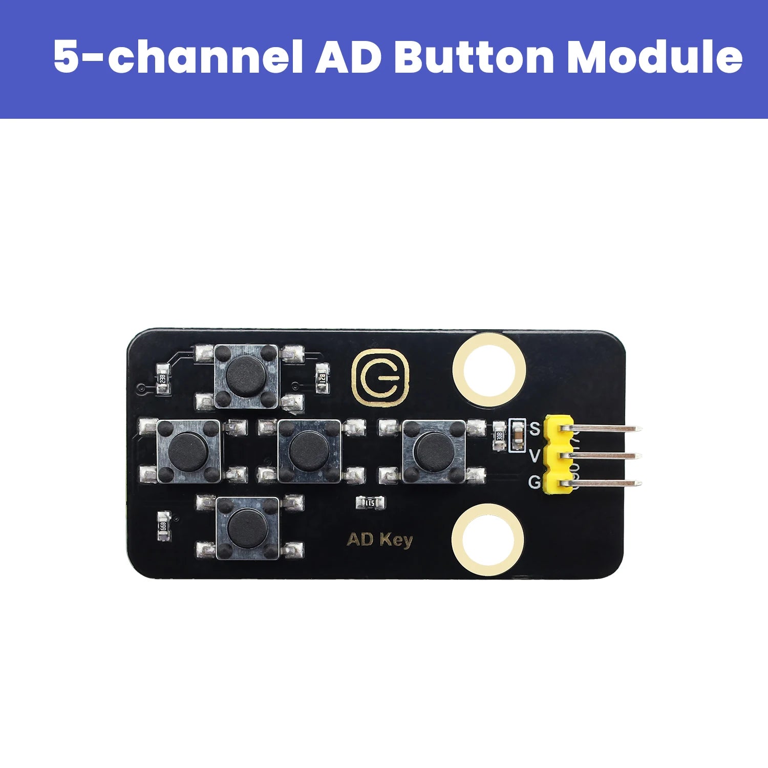 5-Channel AD Key Module Keyboard  Button Module DIY Electronic Building Blocks for Arduino Compatible With Lego Block