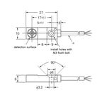 Hall Sensor Square Magnetic Proximity Switch Induction Magnet NPN PNP Remote Nonpolar Micro Sensor Normally Open