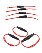 【5PCS】5*20mm 6*30mm Glass Fuse Holder Screw Type 5X20mm with 22 20 18 16AWG Wire Cable 250V 5X20MM Glass Fuse Tube Fuse Casing
