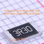 100PCS SMD Resistance 4R30 4R70 5R10 5R60 6R20 6R80 7R50 8R20 9R10 9R00 11R0 12R0 13R0 0805 1210 1206 2010 1812 2512  Thick film