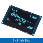 2.4" 2.42 inch 128x64 OLED LCD Display Module SSD1309 12864 4 Pin IIC I2C Serial Interface for Arduino UNO R3 C51