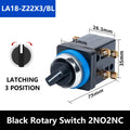 ABILKEEN LA18-22 2NO2NC Metal Push Button Switch 25MM Mount Size Momentary/Latching Rotary/Mushroo Head Power Control Switch