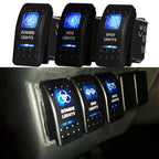 Blue Led Rocker Switch Button 5Pins&7Pins ON OFF ON For Car Marine Boat NARVA ARB Style interior Lights parts Camper Accessories