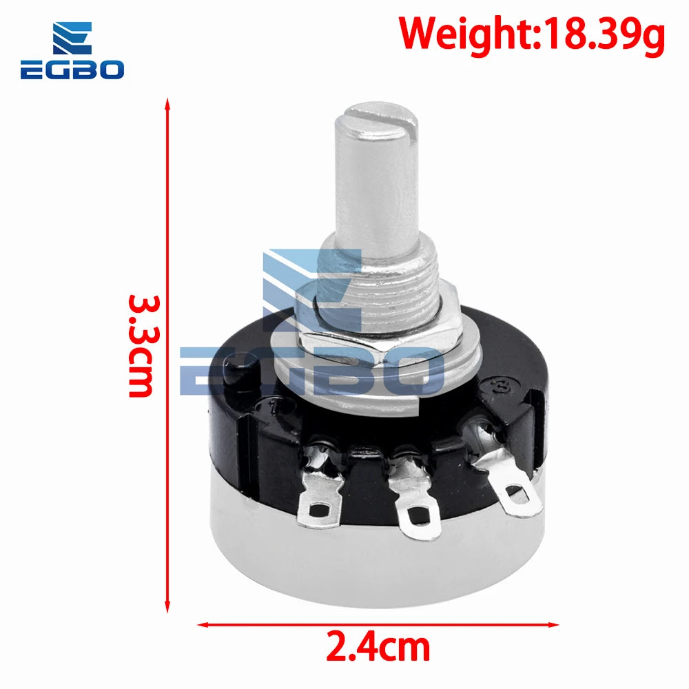 RV24YN20S B201 B501 B102 B202 B502 B103 B203 B503 B104 B204 B254 B504 B105 500 ohm 10K 20K 50K 100K 200K ohm Potentiometer