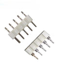 10/100pcs 2.54mm 2P/3P/4P/5P/8P Right Angle SMT Round Single Row 0.1" Pitch 1x40Pin Horizontal SMD Hole Socket Male Pin Header