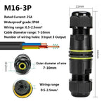 IP68 Waterproof Joint Wire Quick Connection Connector 2 3 4 Pin Solderless LED Lamp Electric Wiring Outdoor Rainproof Terminal