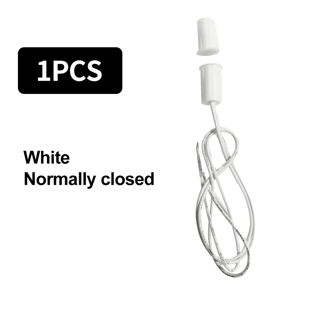 RC-33 Magnetic Reed Switch NC Recessed Wired Window Door Contact Sensor for Home Security and Burglar Alarm Systems