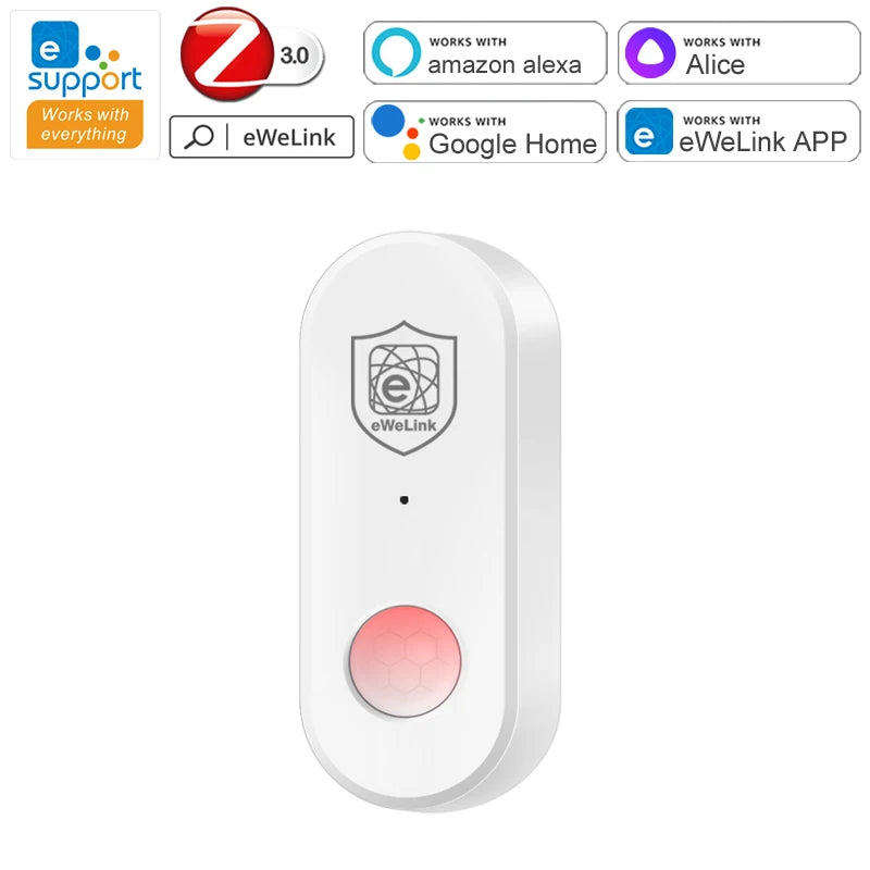 EWeLink Zigbee PIR Infrared Detector Human Motion Sensor Smart Home Security Anti-theft Work With Gateway Alexa Alice Zigbee 3.0