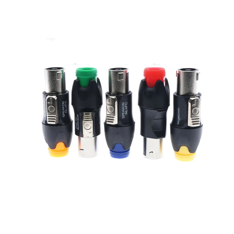 Speakon NL4Fx Audio Power Amplifier Speaker Cable Connectors Factory Metal 4 Pole Male Plug with 4P Pins Guitar TYPE-C XLR ABS