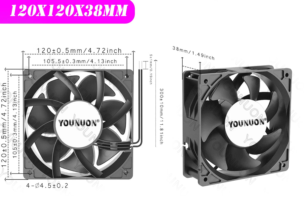 1PCS EC Brushless Fan 6025/8025/9225/12025/12038/12032 AC 110V 115V 120V 220V 240V Cooling Cooler Fan AC Axial Fan