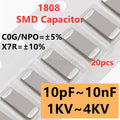 Capacitor 10p12p15p22p27p33p39p47p56p68p82p100p120p150p180p220p330p470p560p680PF 1n1.5n2.2n3.9n4.7n10nF NPO 1000V 2KV 3KV