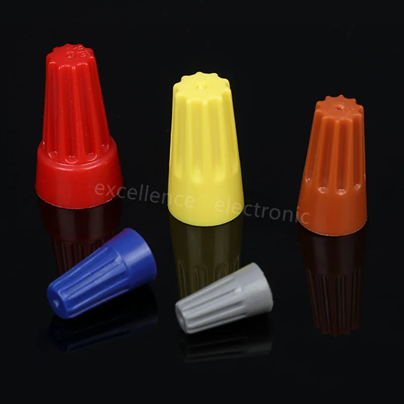 90PCS Twist Screw Cap Wire Connectors Kit Quick Splice Electrical Cable Terminals P1 P2 P3 P4 P6 for Wiring Projects