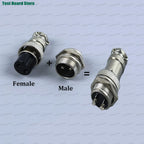 1/5/10Set GX16 Aviation Connector 2 3 4 5 6 7 8 9 10 Pin Male Plug Female Socket Waterproof Circular Connector
