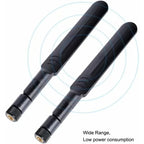 2 X 8dBi 2.4GHz 5.8GHz Dual Band WiFi Antenna RP-SMA Male +2 X 15CM I-P-E-X-1 to RP-SMA Female Pigtail Cable for Wireless Router