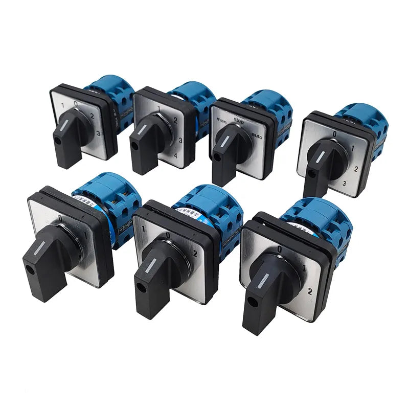 Electric 2/3/4 Position 8 Terminals Rotary Cam Changeover Switch 500V 20A LW28-20