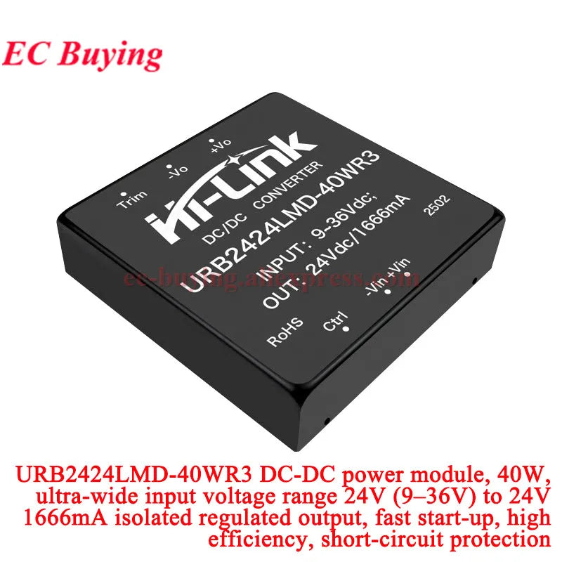 30W 40W 50W AC DC Power Module 110V 48V 24V to 48V 24V 15V 12V 9V 5V 3.3V URB4812LMD URB2405LMD URB1D24LD URB2415LD URB2403LD
