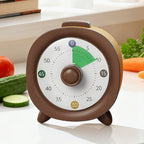 60 Minutes Visual Timer Ultra Silent Visualization Countdown Alarm Clock Self-discipline Round/Square Kitchen Timer