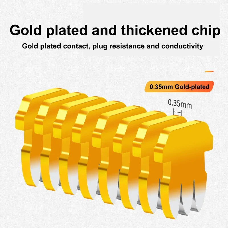 SAMZHE CAT6 UTP 50U RJ45 Modular Plug Connector 8P8C Crimp End Ethernet Cable Ethernet Connector