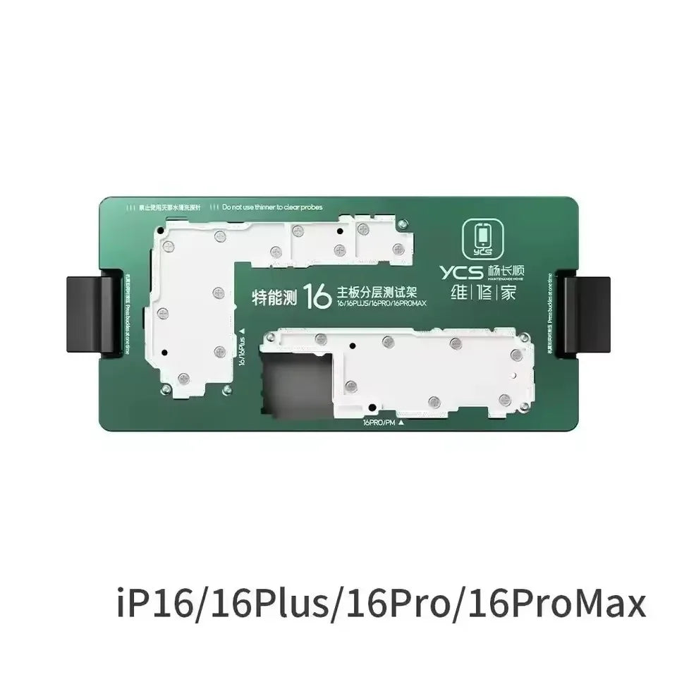 YCS  iSocket Motherboard Middle Layer Tester Platform For iPhone X-16 Pro Max Logic Board Lower Middle Frame Repair Tools ﻿