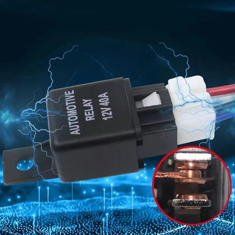 Waterproof Car Relay 12V 40A Car Automotive 4 Pin SPST Alarm Relay SPST Contact Type With Stockt Heavy Duty Current Start Tool