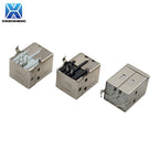 5pcs Square USB-B Type Female Socket 90/180 Degrees 4Pin Right Angle PCB Welding Connector For USB D-type Printer Interface