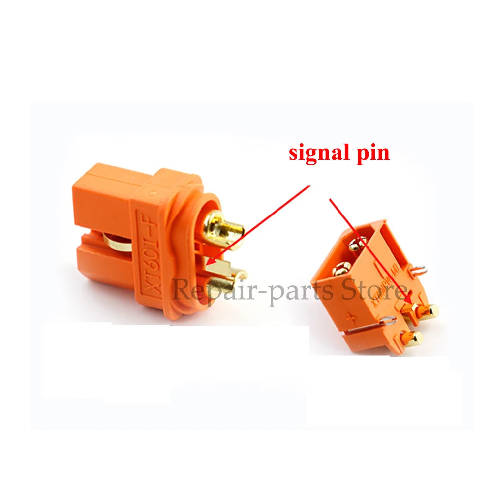 2 PCS XT60i-f Amass XT60i Series with Signal 2 + 1 High Current Gold-Plated Aviation Plug Male Female Connector XT60IE-M XT60I-F