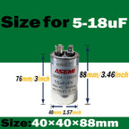10uF 5uF 6uF 8uF 12uF 15uF 16uF 17uF 18uF CBB65 450V AC Motor Capacitor Air Conditioner Compressor Start Capacitor