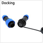 Waterproof Connector SP16 IP68 Cable Connector Plug & Socket Male and Female 2 3 4 5 6 7 8 9 Pin