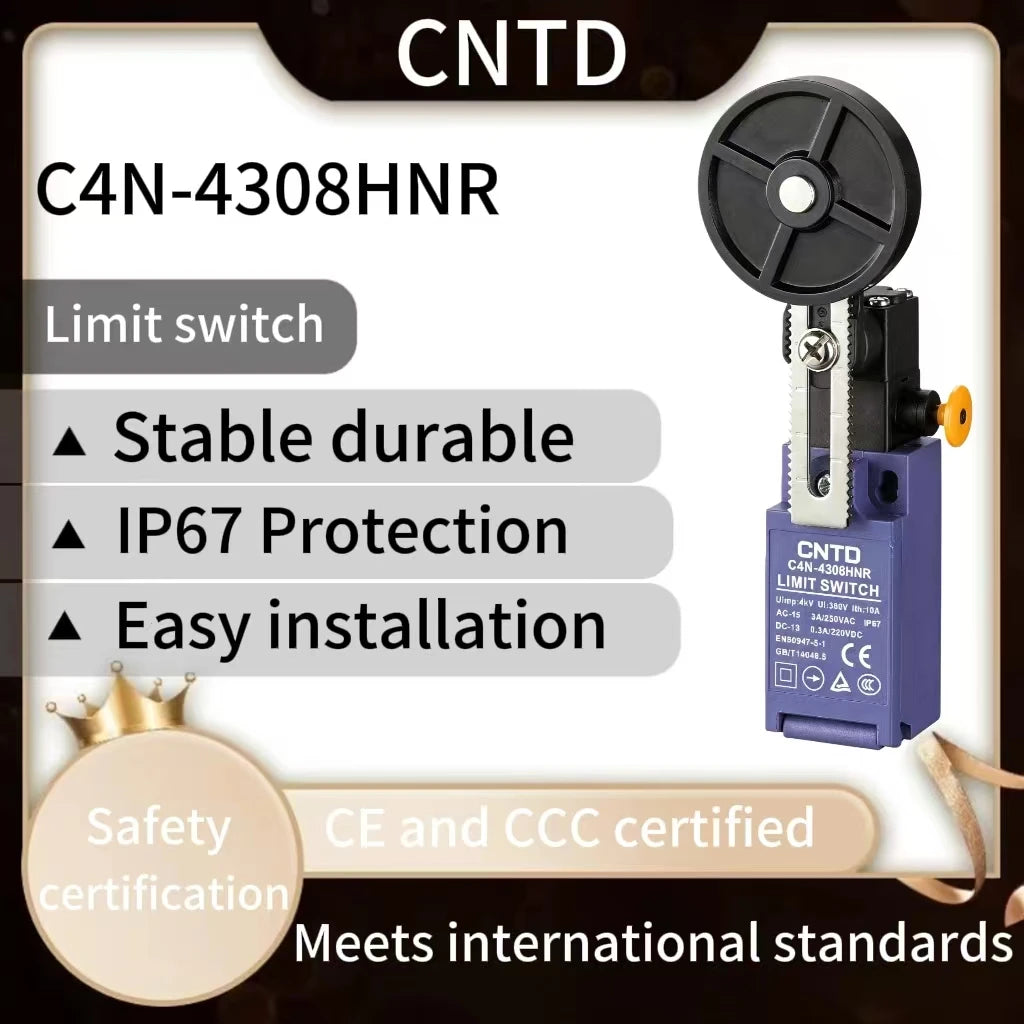 CNTD C4N-4308HNR C4N-4A2HR Manual Reset Limit Switch Travel Switch for CNC Machine and Mechanical Equipment