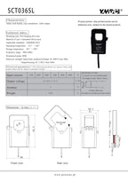 YHDC SCT036SL  100A/200A/300A/400A/500A/600A  0.333V/1V/3V/5V Accuracy 1% Split Core Current Sensor AC Current Transformer
