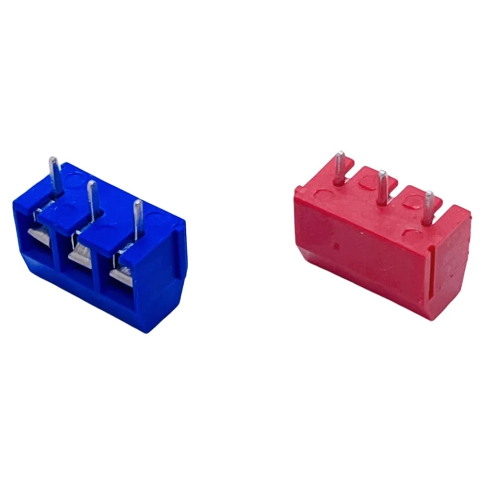 10pcs KF301 KF306 Screw Type Terminal Block 5.0/5.08mm Pitch Splicable PCB Circuit Board Connector Terminal Posts 2P‑6P