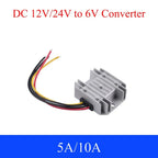 12V/24V to 6V DC Power Converter 5A 10A Automotive Buck Regulator Buck Power Module Waterproof Dustproof High Efficiency CE