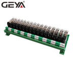 SALE GEYA 2/4/16 Channel PLC Relay Module 12V/24V DC 8A with Fuse Protection DIN Rail Mount Industrial Automation