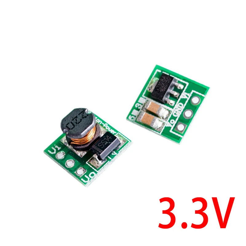 5pcs DC-DC 0.9-3.3V to 3.3V 500mA 0.9-5V to 5V Mini Step Up Boost Power Module DC to DC For Arduino Voltage Converter Module