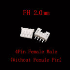 100Pcs PH 2.0mm Pitch 2/3/4/5 Pin JST Connector Plug Male Female Socket Shell Terminal Plastic Housing Header Wire Connectors